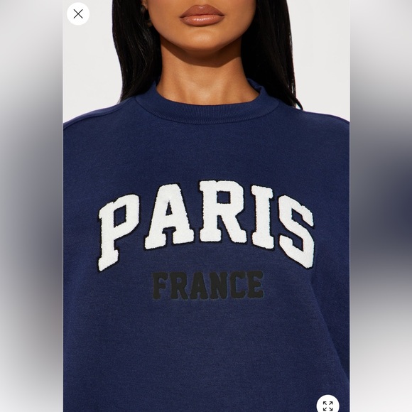 Navy Blue Women's jogger set - Picture 3 of 6